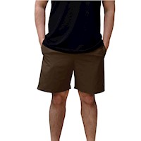 Short deportivo largo hombre Revati FT24-SH-M8 Marrón